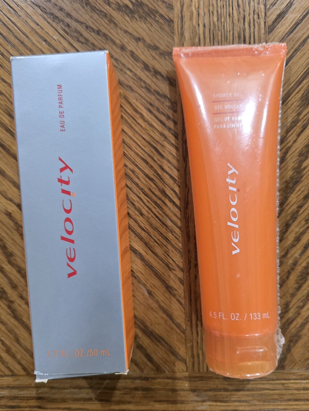 NWT Velocity Eau De Parfum And Matching Bath Gel Bundle